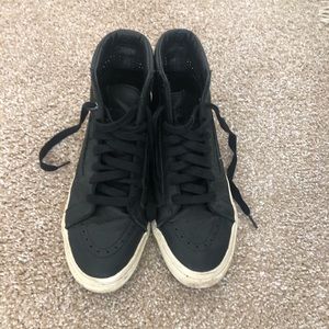 Vans Perforated Leather Hi-Top Sneakers, Size 10.5
